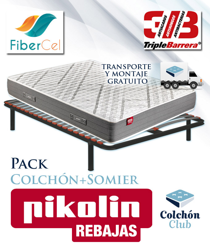 Pack Pikolin, Colchón Modelo Elan y Somier Multiláminas SG16 Ref P363000