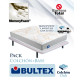 Pack Bultex, Colchón Bultex modelo Draco con Memory Foam y Base Tapizada Ref P286000