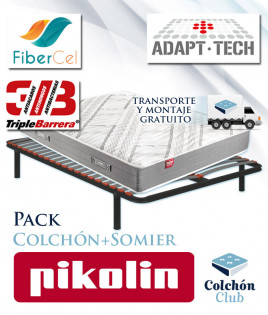 Pack Pikolin, Colchón de Muelles Modelo City y Somier Multiláminas SG16 Ref P449000