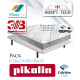 Pack Pikolin, Colchón de Muelles Modelo City y Base tapizada Ref P450000