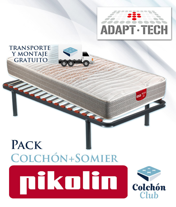 Pack Pikolin, Colchón Pikolin modelo Cherry con muelles Ensacados y Somier Multiláminas SG16 Ref P295000