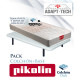 Pack Pikolin, Colchón Pikolin modelo Cherry con muelles Ensacados y Base tapizada Sunlay Ref P296000