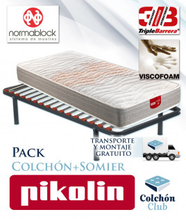 Pack Pikolin, Colchón modelo Pear y Somier Multiláminas SG16 Ref P149000