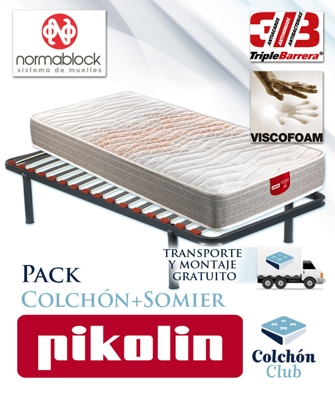 Pack Pikolin, Colchón modelo Pear y Somier Multiláminas SG16