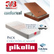 Pack Pikolin, Colchón Viscoelástico modelo Apple y Canapé de Madera Pikolin Ref P148000