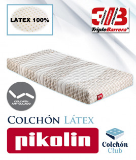 Colchón de Látex Pikolin modelo Pole con Tejido Strech y núcleo Látex 100% Ref P17000