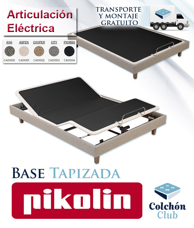 Base tapizada auto elevable con pedal