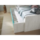 Dormitorio Juvenil con cama compacta y armario rincón Ref Z33
