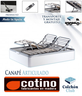 Canapé de madera Articulado de Muebles Cotino Ref CT5000