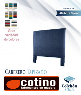 Cabecero tapizado en gran variedad de colores disponible con y sin patas Ref CT01