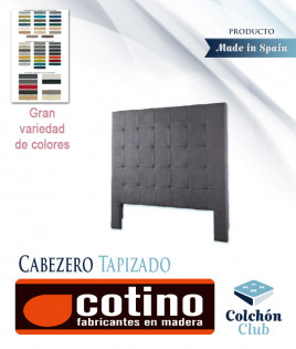 Cabecero tapizado acolchado formando cuadrados Ref CT03