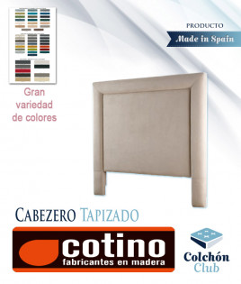 Cabecero tapizado con acolchado en forma de marco perimetral Ref CT09