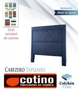 Cabecero tapizado con acolchado en forma de marco con rombos Ref CT10