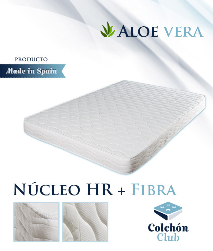 Colchón ortopédico con Aloe Vera, Tejido Strech y núcleo Biocel Ref I16000