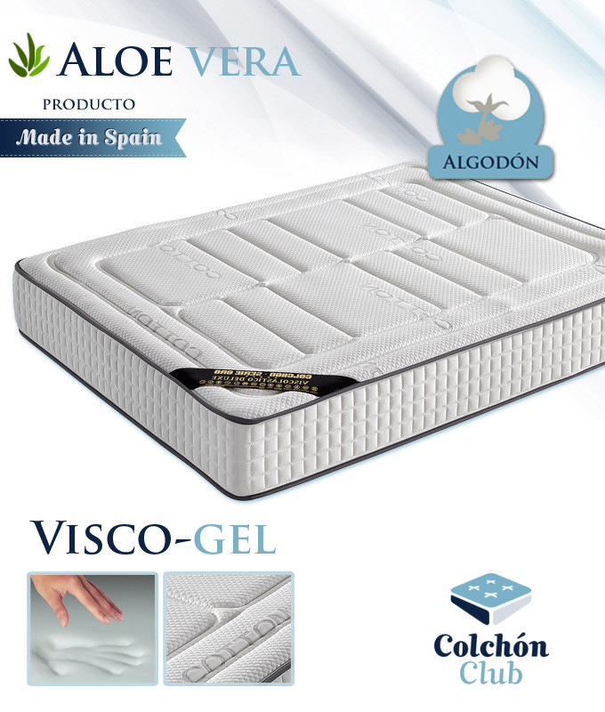 Colchón Viscogel con Tejido Cotton y Aloe Vera Ref I17000