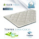 Topper fabricado en Lana, Algodón, Seda y Coco con tratamiento Aloe Vera Ref I56000