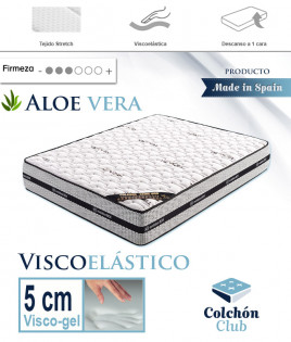 Colchón Viscogel con Tejido 4D y Aloe Vera Ref I57000