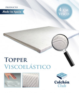 Topper Viscoelástico con núcleo de 4 cm de viscoelastica Airtec Ref K50000