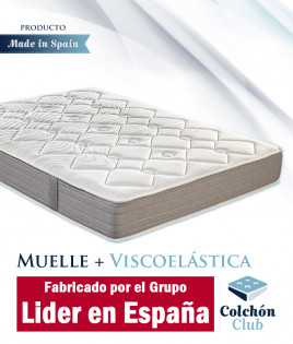 Colchón de muelles Ensacados con viscoelástica fabricado por el Grupo Pikolin Ref P63000