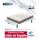 Pack Colchón viscoelástico y Base tapizada Sunlay fabricado por el Grupo Pikolin Ref P226000