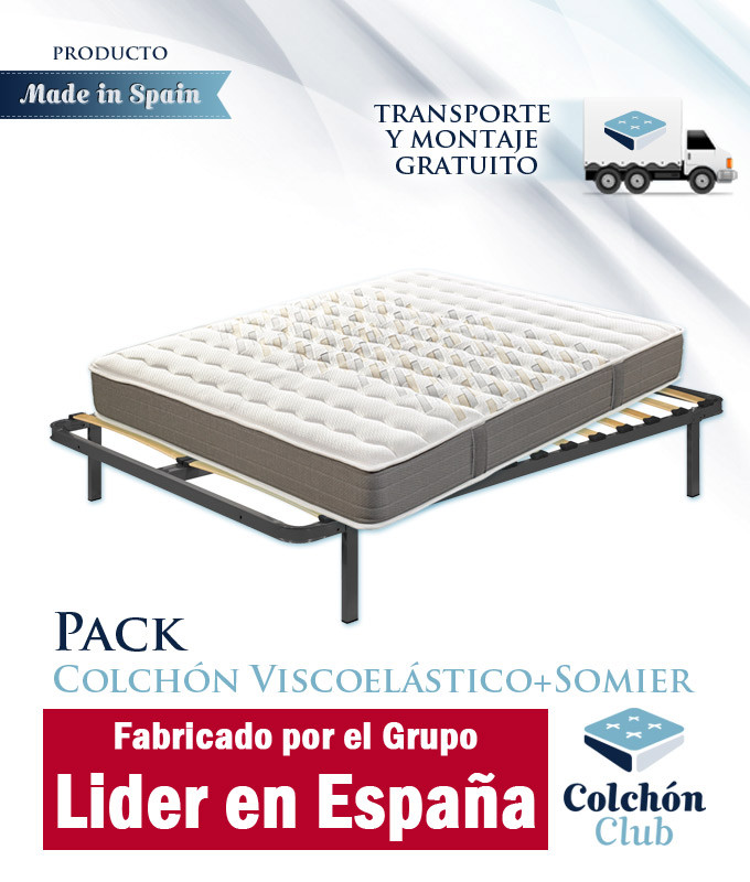 Base Tapizada + Colchón Confort Plus 90x200 Cm con Ofertas en Carrefour