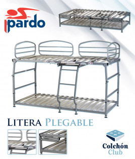 Pack Litera plegable y 2 Colchones Viscoelásticos Ref X11000