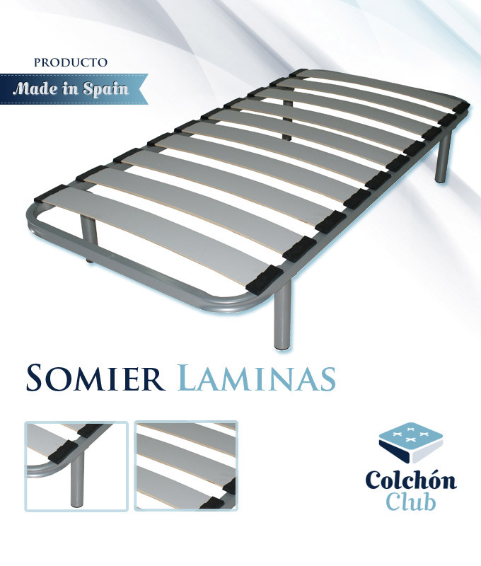 Somier de Lama ancha disponible en color Plata o Negro Ref S11100