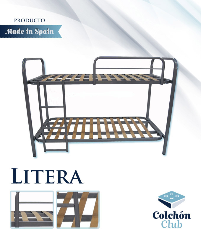 Litera de Lamas con barandilla y escalera Ref S21000