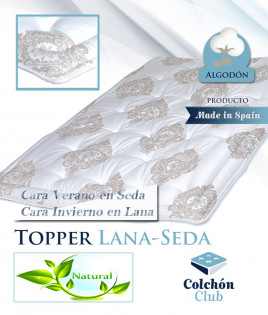 Topper Natural fabricado con Lana de Camello y Seda Ref T69000