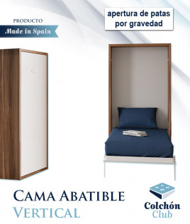 Cama Abatible Vertical con apertura de patas por gravedad Ref N79000