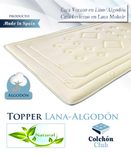 Topper Natural fabricado con Lana de Mohair y Lino-Algodón Ref T70000