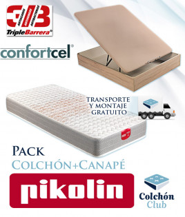 Pack Pikolin, Colchón Viscoelástico modelo Apple y Canapé madera Ref P146000