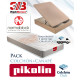 Pack Pikolin, Colchón modelo Pear y Canapé madera Ref P190000