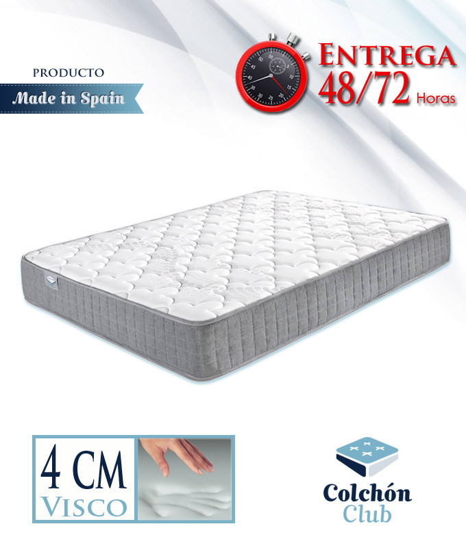 Colchón viscoelástico acolchado en tejido Strech y tapa inferior 3D Ref G15000