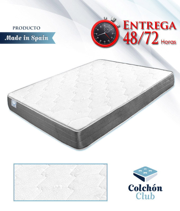 Colchón espumación HR acolchado en tejido Strech y tapa inferior 3D Ref G13000