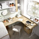 Dormitorio Juvenil con 2 camas y escritorio rincón Ref YC116