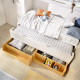 Dormitorio Juvenil con 2 camas, armario rincón y escritorio Ref YC118