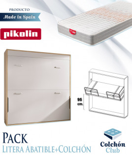 Pack Litera Abatible Horizontal y Colchones Ref Y43000