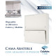 Cama Abatible Horizontal individual con altillo superior Ref Y36000