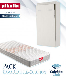 Pack Cama Abatible Vertical y Colchón Ref Y42000