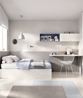 Dormitorio Juvenil con canapé y escritorio Ref YC201