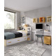 Dormitorio Juvenil cama nido y escritorio Ref YC204