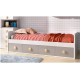 Dormitorio Juvenil cama nido, armario rincón y escritorio Ref YC207