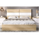 Dormitorio con canapé matrimonial, cabecero y mesitas Ref YC510