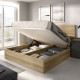 Dormitorio con canapé matrimonial, cabecero y mesitas Ref YC514