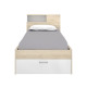 Dormitorio Juvenil con cama compacta con huecos de almacenaje Ref YK21