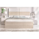 Dormitorio con cama matrimonial, mesitas y armario Ref YK52