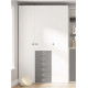 Dormitorio cama abatible con estantería y armario Ref Z24-32
