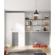 Dormitorio cama abatible con estantería y armario Ref Z24-32