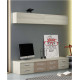 Dormitorio con cama abatible con estantería y módulos de salón Ref Z24-45